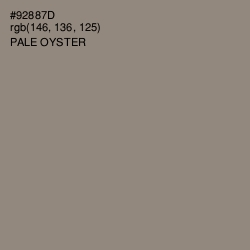#92887D - Pale Oyster Color Image